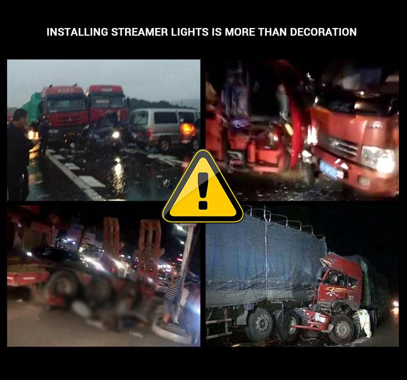 Product Introduction of MOMO Atmosphere Lamp 24V Strobe Running Streamer Strip For Car Van Truck Decoration Dynamic Colorful Led Light 17