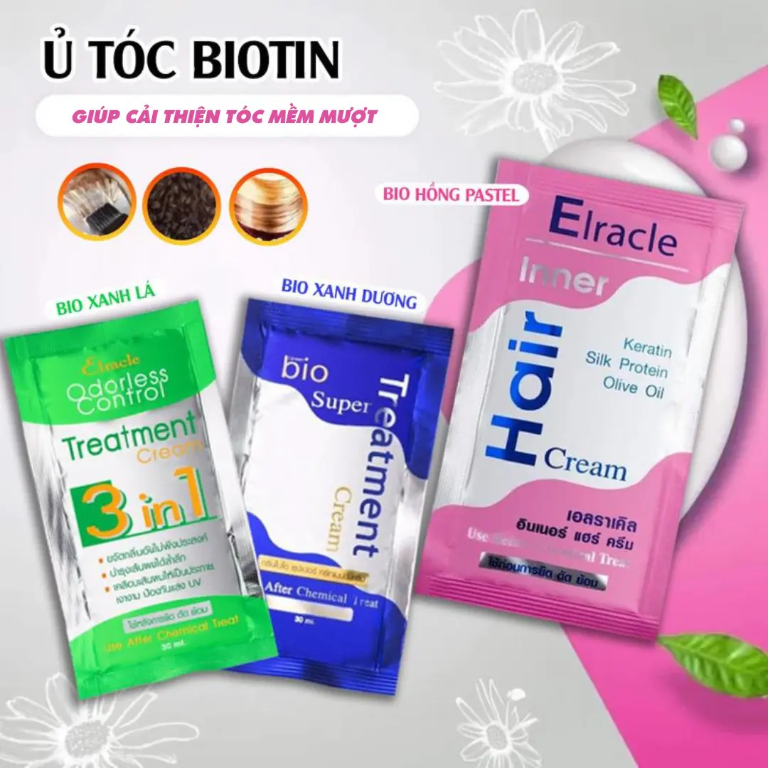 Gói kem xả dưỡng tóc sau khi nhuộm, dạng kem dặc, giúp tóc mềm mượt giảm khô xơ hơn khi nhuộm, không chưa silicon, mùi thơm nhẹ, dạng gọi tiện lợi