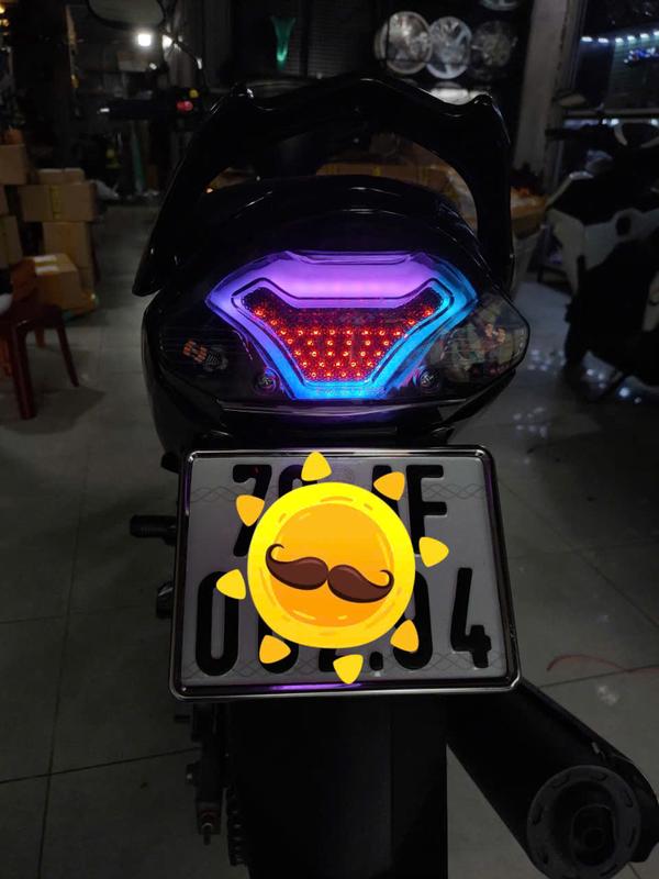 Đèn hậu sirrius audi TST dùng cho xe Sirius 50-110 chuyển màu qua app bằng điện thoại_PHỤ KIỆN XE MÁY xemay