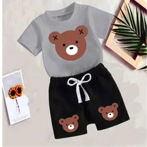 Setelan Anak Unisex Katun Kartun S-XL Murah