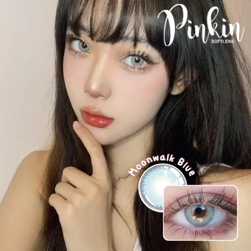 PINKINSOFTLENS My Moonwalk Gray Brown Blue By Pinkin Softlen Wedding Normal sd -10.00 1 Pasang Lensa Kontak Warna Diameter 14.5mm Lensa Kontak softlen Soft Lens Murah 4