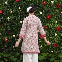 Gambar NONA RARA - Rodiah Dobi Merah Putih D0547, Baju kerja batik blouse wanita modern - L dari Nona Rara Batik Kota Administrasi Jakarta Timur 4 Tokopedia