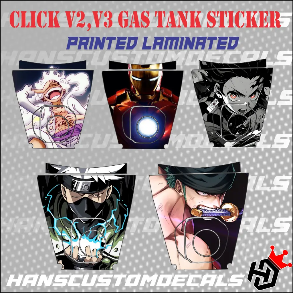 Click V2,V3 Gas Tank Sticker Printed Laminated part 2 - TikTok Shop ...