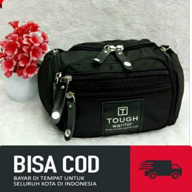 TAS SELEMPANG PRIA TOUGH WARRIOR 7021 SELEMPANG IMPORT Hitam 1