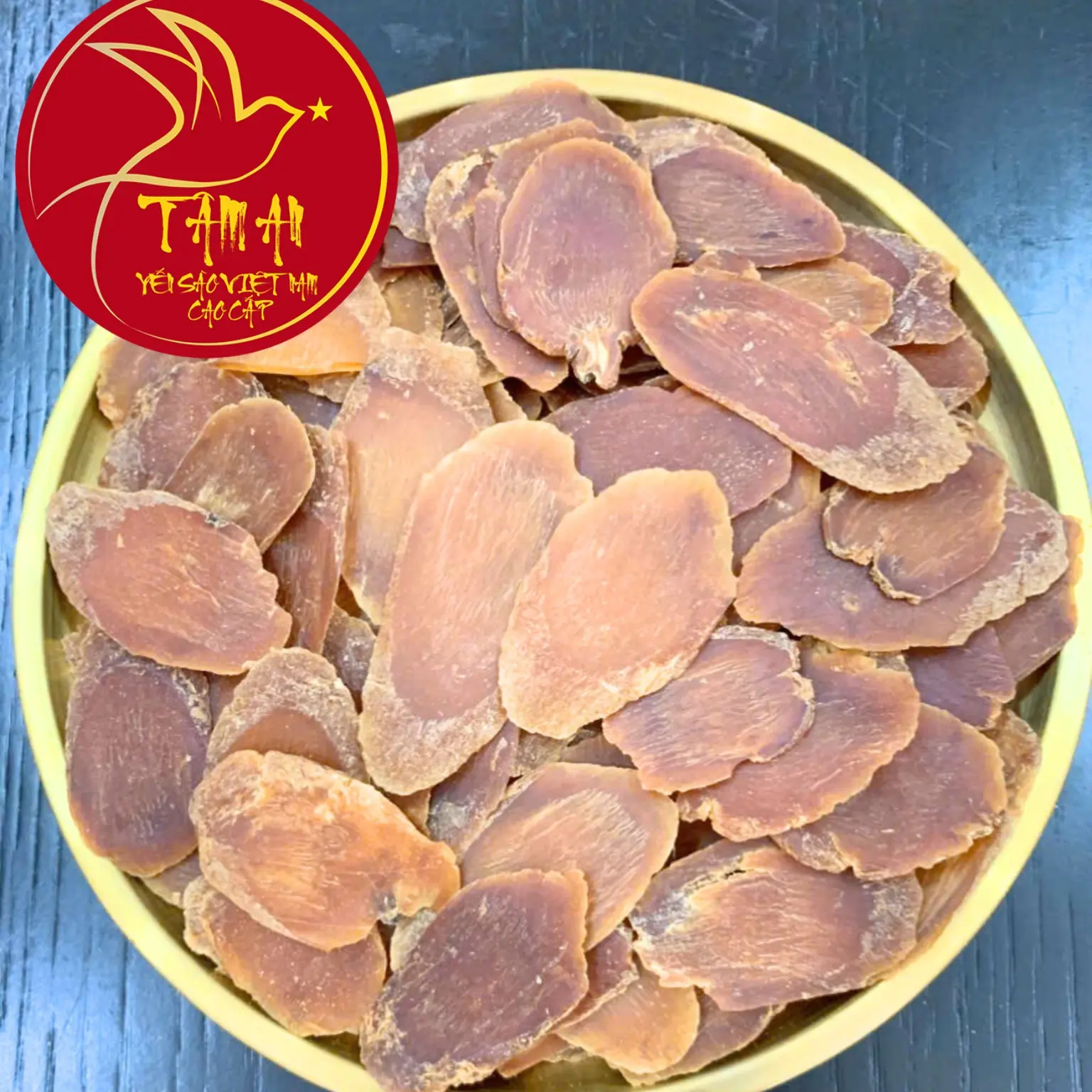 Hồng sâm lát khô _ Yến Tâm An _ Lọ 200g.