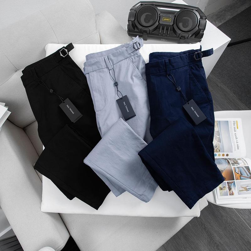 Quần Kaki Dài Nam, Phom Slim, Dáng Ngắn Hàn Quốc, Cạp Quần SideTab Thanh Lịch Trẻ Trung - PAUL THOMAS Menswear Pants Cargo Có Túi