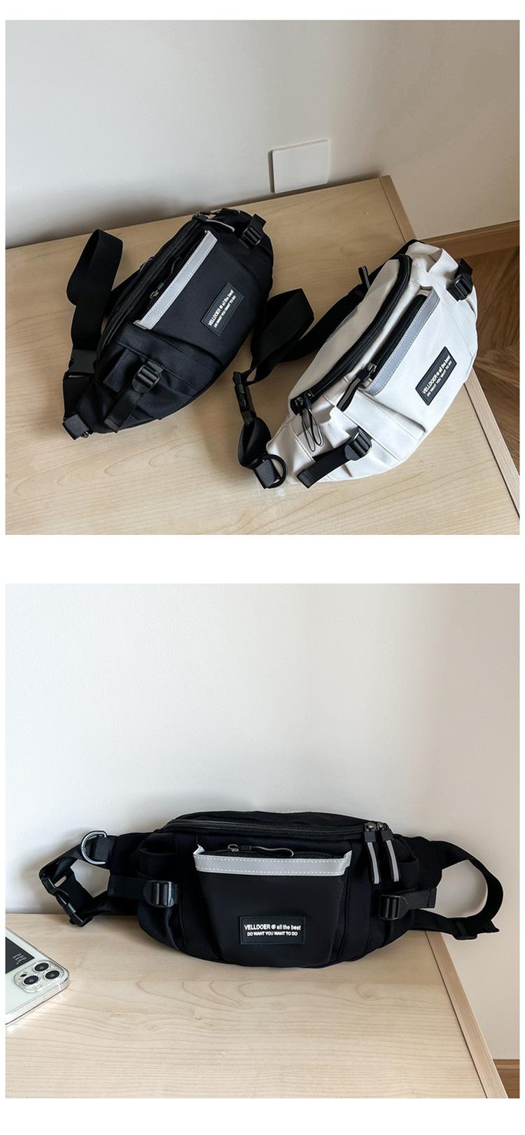 Product Introduction of New Japanese Ins Chest Bag Harajuku Large-Capacity Crossbody Bag Men's Fashion Brand Multi-Functional Travel Sports Small Bag All-Match Waist Bag 18