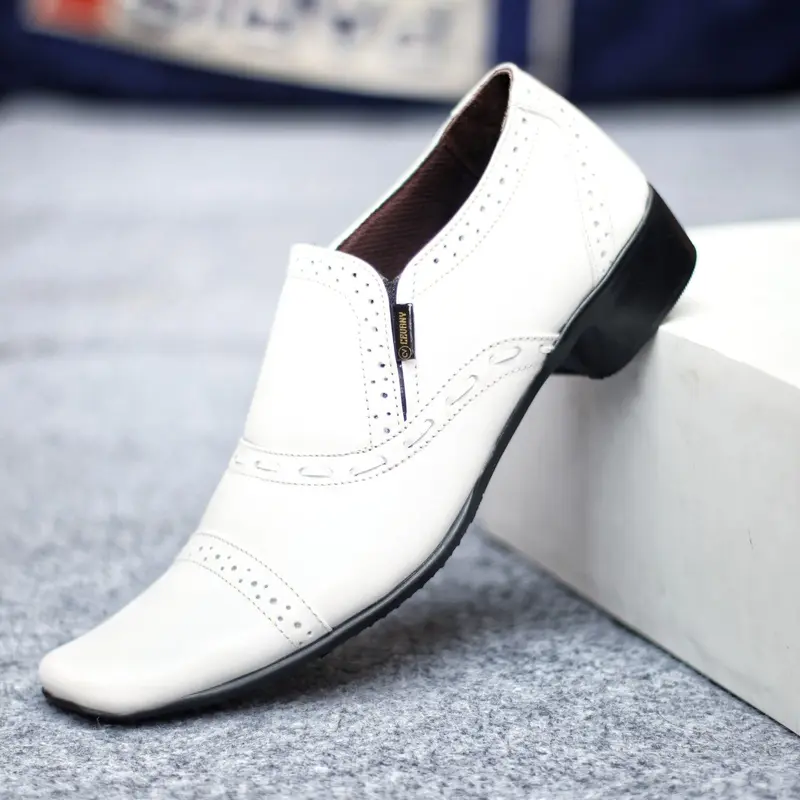 (TIKTOK SHOP) SEPATU PUTIH PANTOFEL KULIT ASLI CEVANY OPEK ORIGINAL KERJA PERAWAT KANTOR MURAH COWOK FORMAL PESTA PANTOPEL RESMI DINAS 1