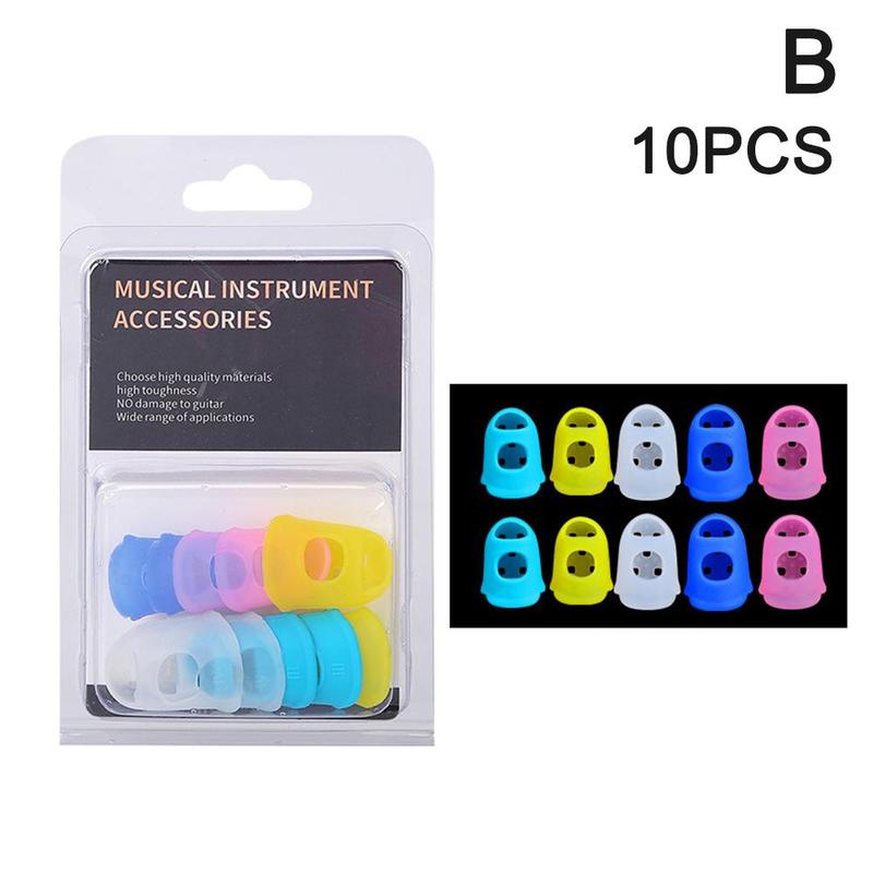 Product Introduction of 5 Pcs/10 Pcs Anti-slip Guitar Thumb Picks Finger Cap Protect For Ukulele Electric Guitar M9C5 49