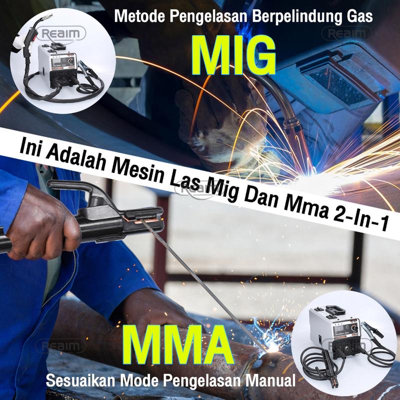 Reaim Mesin Las Mig 450 Watt Las Listrik Welding Machine Mesin Travo Las Listrik Inventer Model: MIG-250 6