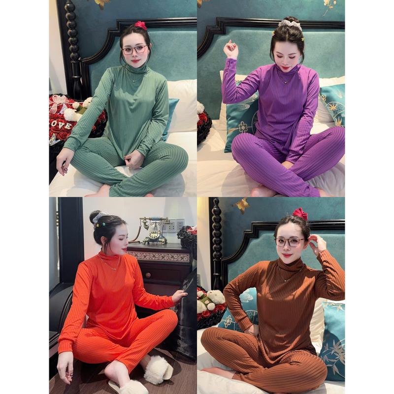 Product Introduction of Bộ Cổ Lọ Chất Đũa Lạnh Tay Dài Quần Baggy 2
