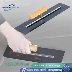 30/40/50cm Raskam Roskam Plat Baja Karbon Trowel Epoxy Alat Acian Tembok Finishing Plastering Beton