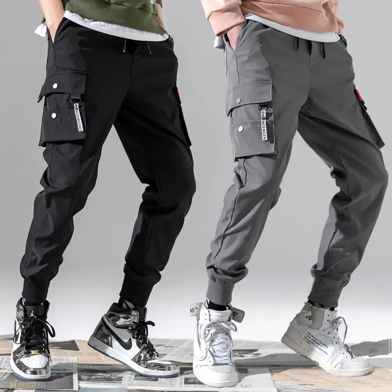 Quần Túi Hộp Cho Nam, Thương Hiệu Hợp Xu Hướng Hợp Xu hướng Phong Cách Hàn Quốc, Quần Jogger, Dáng Rộng Vừa Vặn, Thích Hợp Cho Mùa Xuân Và Mùa Thu, Quần Thường Ngày Cropped Xén, Quần Dài Nam, Phong Cách Harem, Thời Trang Trẻ Trung, Thích Hợp Cho Học Sinh