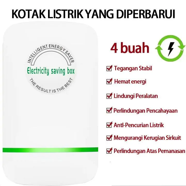 ✦Kirim Stok Lokal✦ Hemat daya 80%-90% ZX Penghemat Listrik Alat Penghemat Listrik Token Meteran Home Berlaku untuk semua meteran listrik Pasang dan mainkan Hemat daya Electric Saver Power Factor Saver Electric Saver Electricity Saving Box Alat Hemat Daya 4