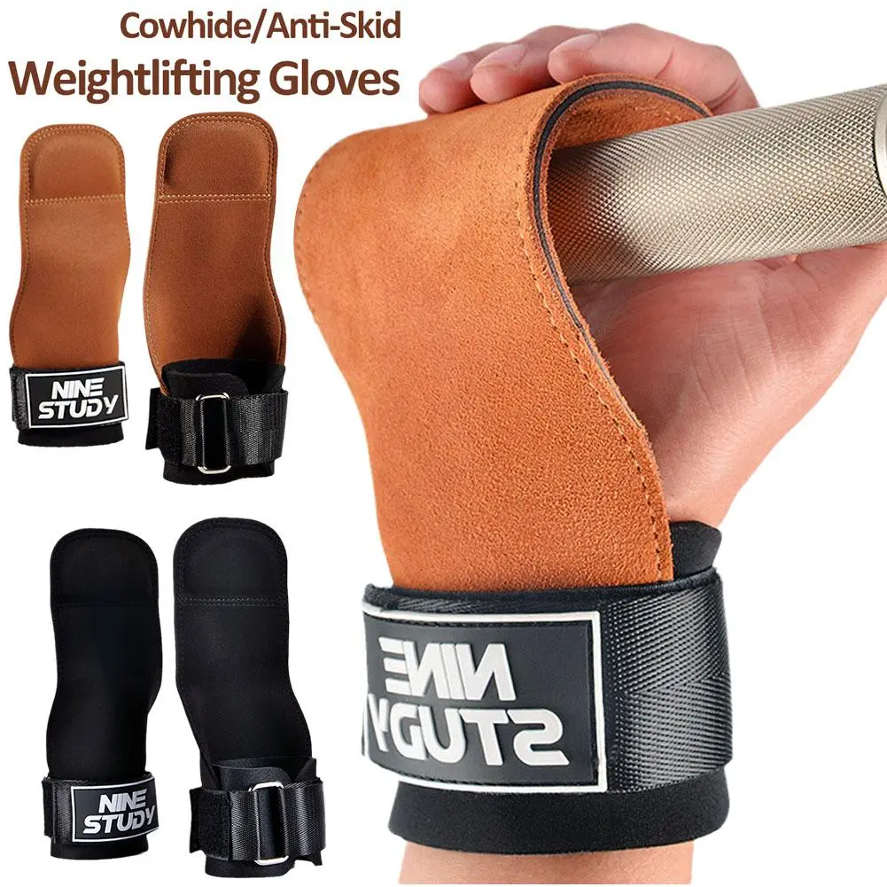 Gym Gloves Grips Weightlifting Fitness Pull Up Grips Hand Guard Crossfit Workout Gloves Wear-resistance 1Pair