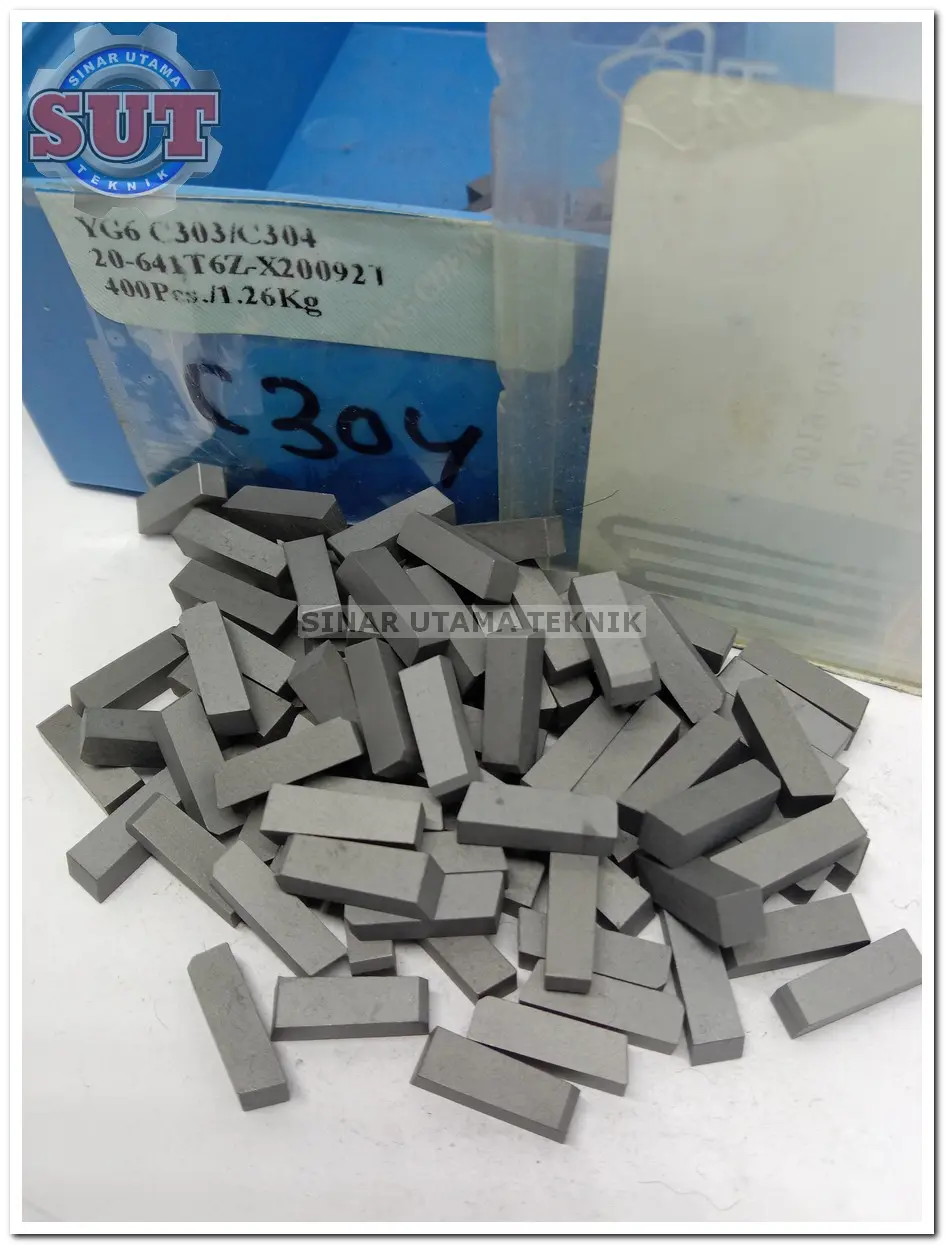 Mata widia C304 YG6 carbide tip betel tungsten platina Pahat bubut bor