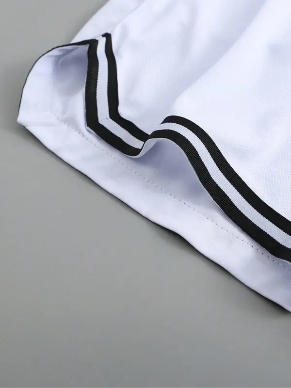 Men's Letter Print Basketball Shorts, Casual Breathable Comfortable Shorts for Summer, Men's Bottoms for Daily Wear 4