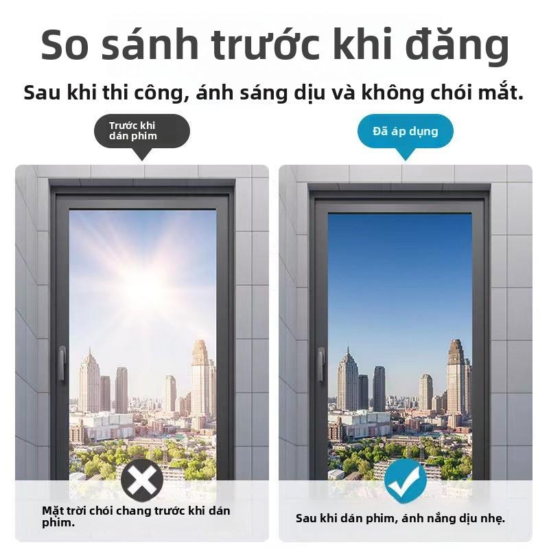 Màng cách nhiệt bằng thủy tinh, Bán Buôn, cho cửa sổ, Chống nắng, che nắng, Trong suốt, Thích hợp cho văn phòng, Chống nhìn trộm, Màng cách nhiệt Nano một chiều 2