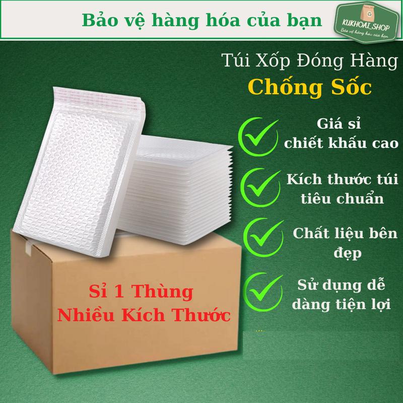  Sỉ 1 Thùng Túi Đóng Gói Hàng Chống Sốc Kích Thước 11x11 11x13 11x15 11x23 12x18 13x13 13x15 13x17 14x16 14x20 15x18 15x20 Túi Đóng Hàng Nilon Lót Bóng Khí An Toàn Tiện Lợi 
