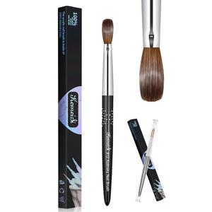 Pincel profesional para pintar uñas de acrílico, pincel para diseño de manicura, utensilio de manicura y pedicura, regalo de Navidad