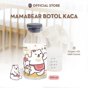 [MERCHANDISE] MamaBear ASI Glass Bottles - Botol Tempat Penyimpanan ASI Perlengkapan Ibu Menyusui
