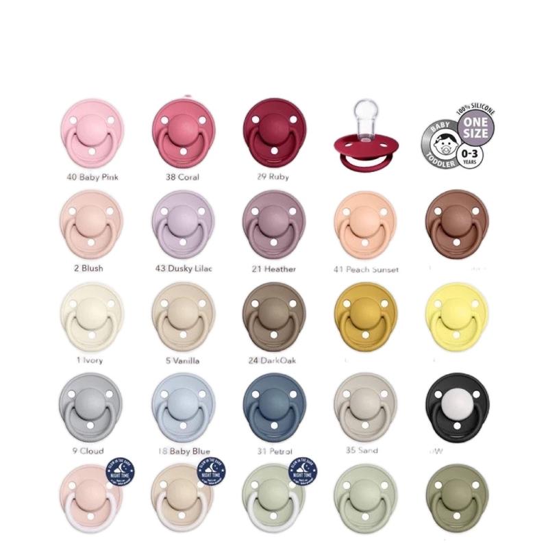  Ti Giả Bibs Delux SILICON Đan Mạch Size 0-3 tuổi Cho Bé 