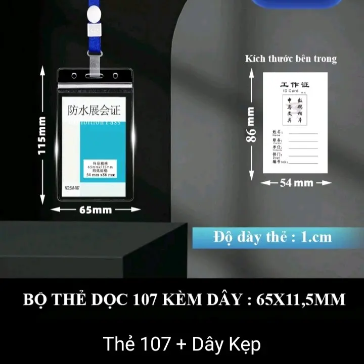 Thẻ sự kiện,thẻ tên nhân viên, nhà báo... kèm dây đeo
