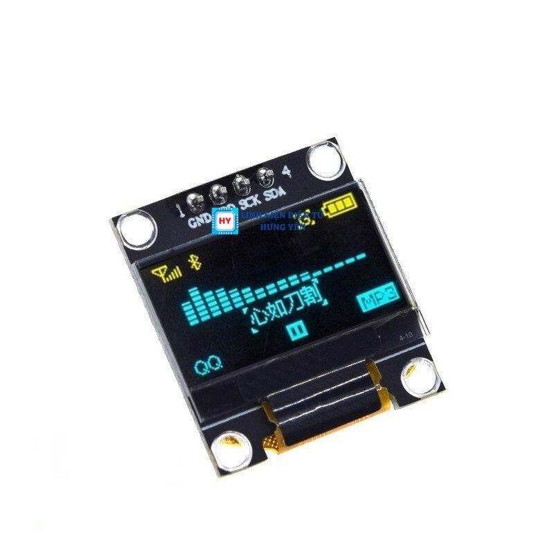 Màn Hình LCD OLED 0.96 Inch 12864 Vàng - Xanh Giao Tiếp IIC