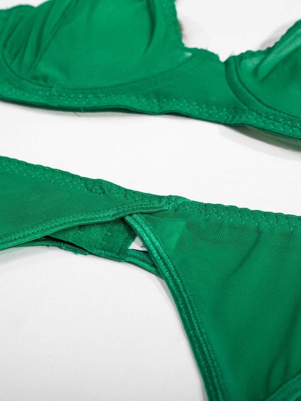 Women's Solid Sexy Lingerie Set, Naughty Lingerie, Push Up Bra & Panty & Garter Belt & Choker, Sexy Comfy Lingerie Set for All Seasons, Lady Underwear for Daily Wear, Naughty Lingerie 7