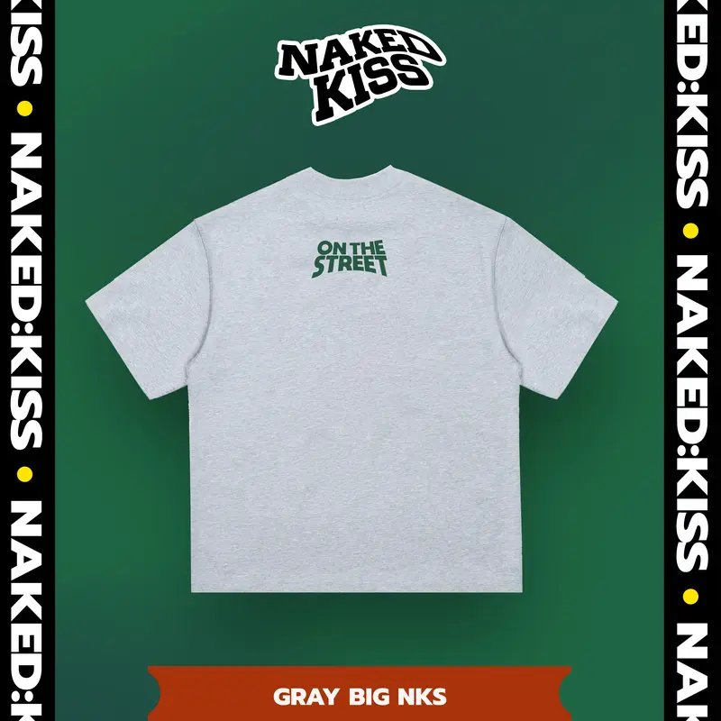 Áo thun NakedKiss GRAY-GREEN NKS Skeleton - Regular Fit - NAKEDKISS TSHIRT 1