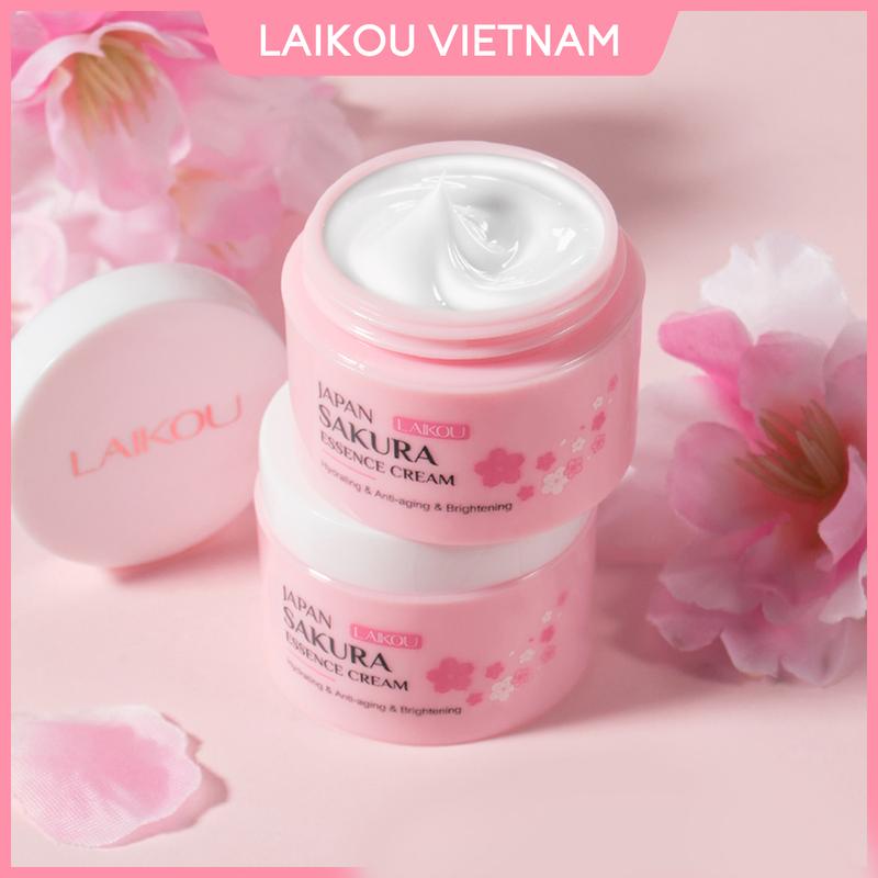 Product Introduction of LaiKou Kem Dưỡng Da Mặt Hoa Anh Đào Nhật Bản Giúp Làm Đẹp Da, Chăm Sóc Da  Không Chứa Cồn, Dạng Hũ 25g Skincare Nữ Dưỡng Ẩm Da Women 0