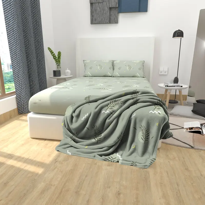 BUNDLING SET - Valenita Sprei set dan Selimut Bulu 0