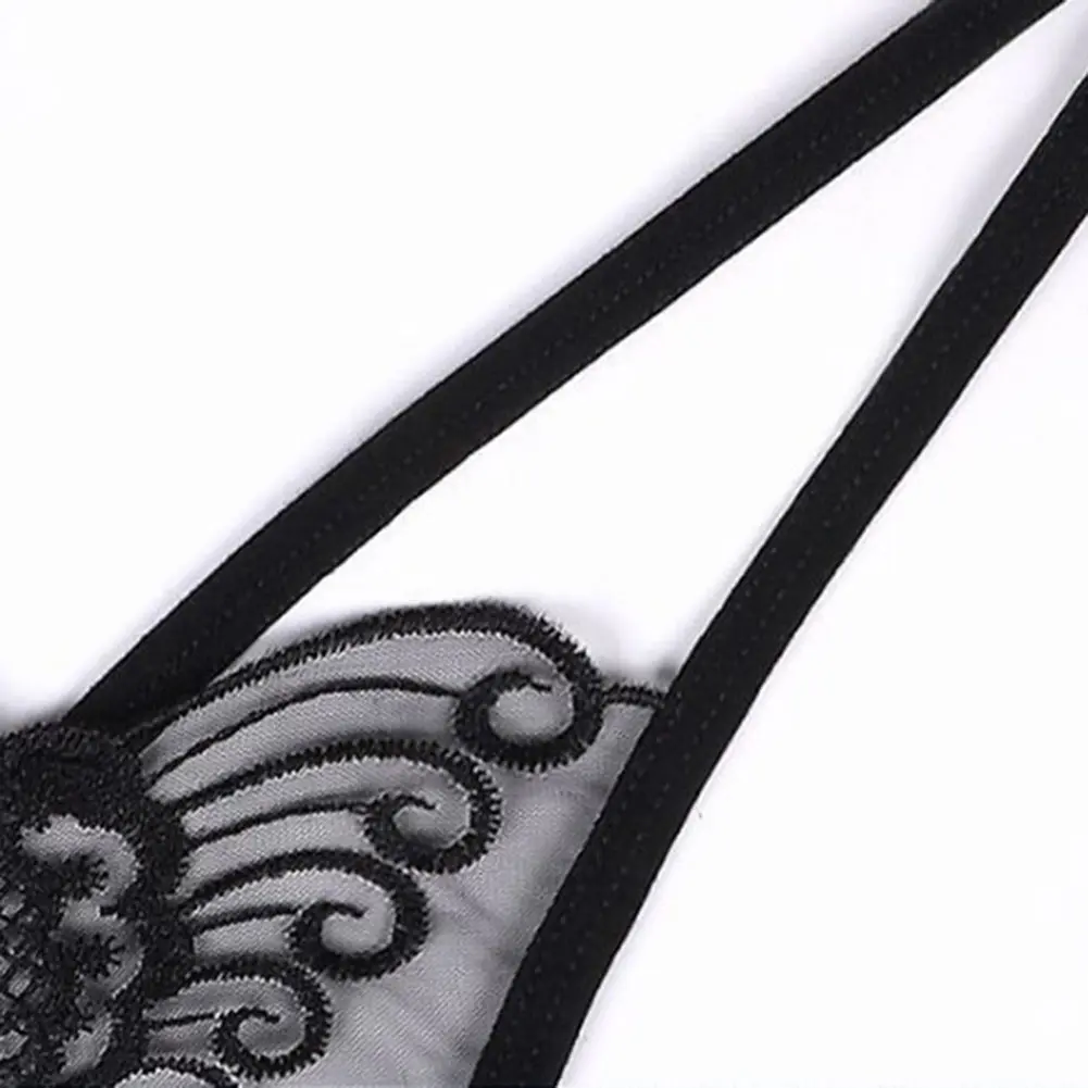 Womens New Sexy underwear Lace Hollow Butterfly knot Embroidery Low waist briefs