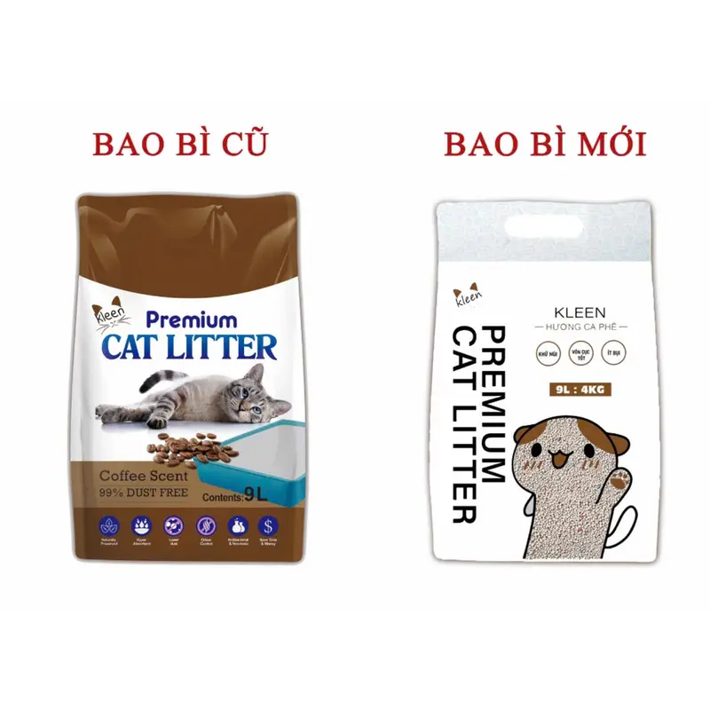 [ 1 Tải ] Combo 5 Túi  Vệ Sinh Cho  Kleen 9l - 4kg,   Vệ Sinh Khử Mùi Diệt Khuẩn - CM03   đấtsét 3