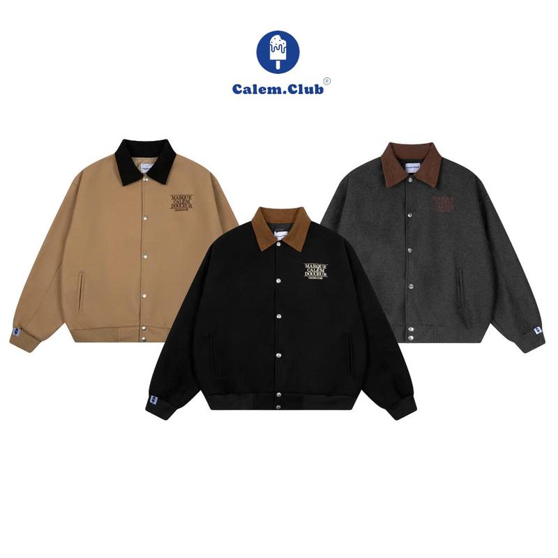 Calem Club - Áo Khoác Dạ Bomber Jacket LIMITED EDITION thuộc TẾT COLLECTION 2025 chất vải dạ lót dù nút bấm form rộng unisex nam nữ áo khoác mùa đông