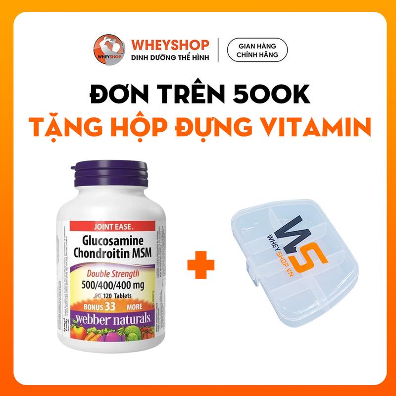 Viên uống hỗ trợ cải thiện khớp Webber Glucosamine Chondroitin MSM 500/400/400mg ( 120 viên ) - WHEYSHOP VN
