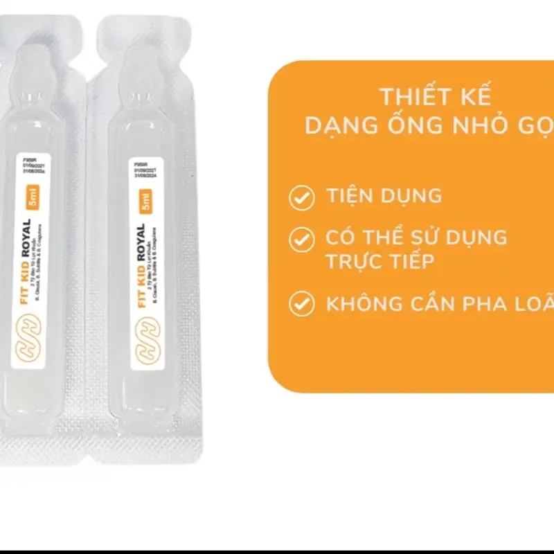 [ Combo 3hộp tích điểm tặng 1hộp 10 ống ] Men vi sinh cho bé FIT KID ROYAL chứa 40 tỷ  Bào tử lợi khuẩn - Hỗ Trợ Tiêu Hóa - Giúp Bé Ăn Ngon - Tăng Cường Miễn Dịch 1