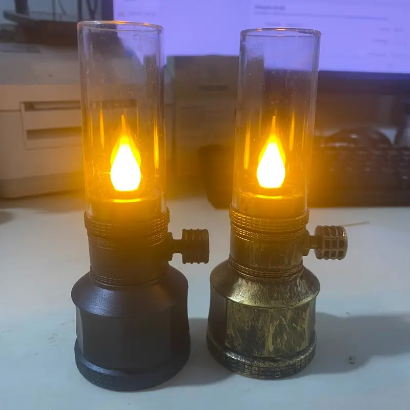 Đèn Cầy Cổ Điển - Dùng Pin Thiết Kế Cổ Điển Trang Trí Dùng Làm Đèn Thờ , đèn thờ phong cách cổ điển, chạy bằng pin 3