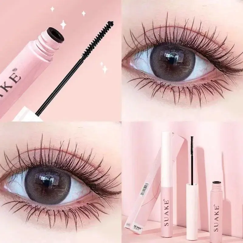 Ultra-fine Mascara Curling Thick Lengthening Eyelash Mascara Waterproof Non-smudge Brown Natural Curl Mascara Makeup Cosmetic