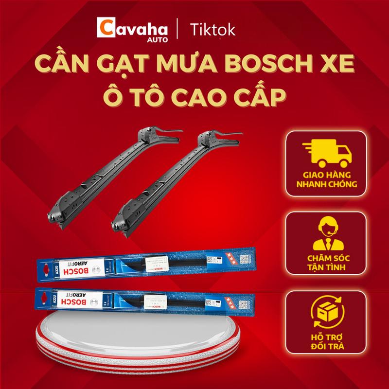 COMBO 2 CẦN GẠT MƯA Ô TÔ -  GẠT MƯA XE HƠI, Chính Hãng, Không Xương, Cao Su Tự Nhiên.