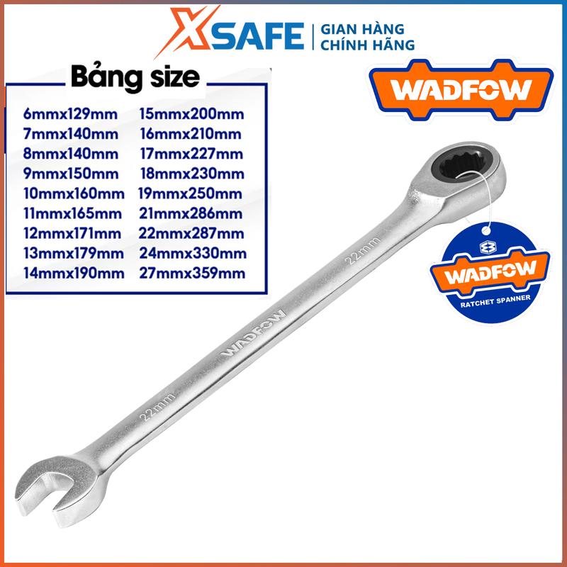  Cờ lê vòng miệng 2 chiều tự động 6-27 mm Wadfow chìa khóa vặn đai ốc nhiều kích thước 