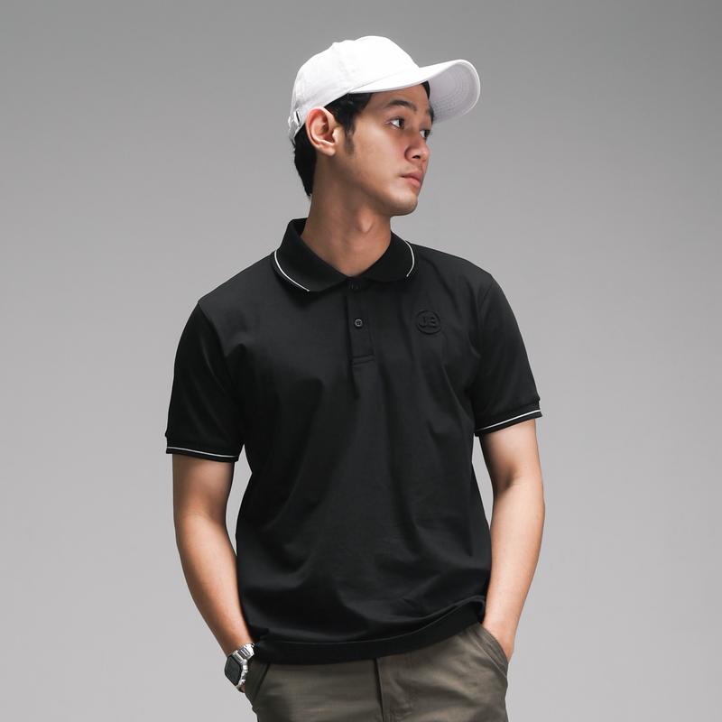 JB Polo Shirt Black Stripe 2
