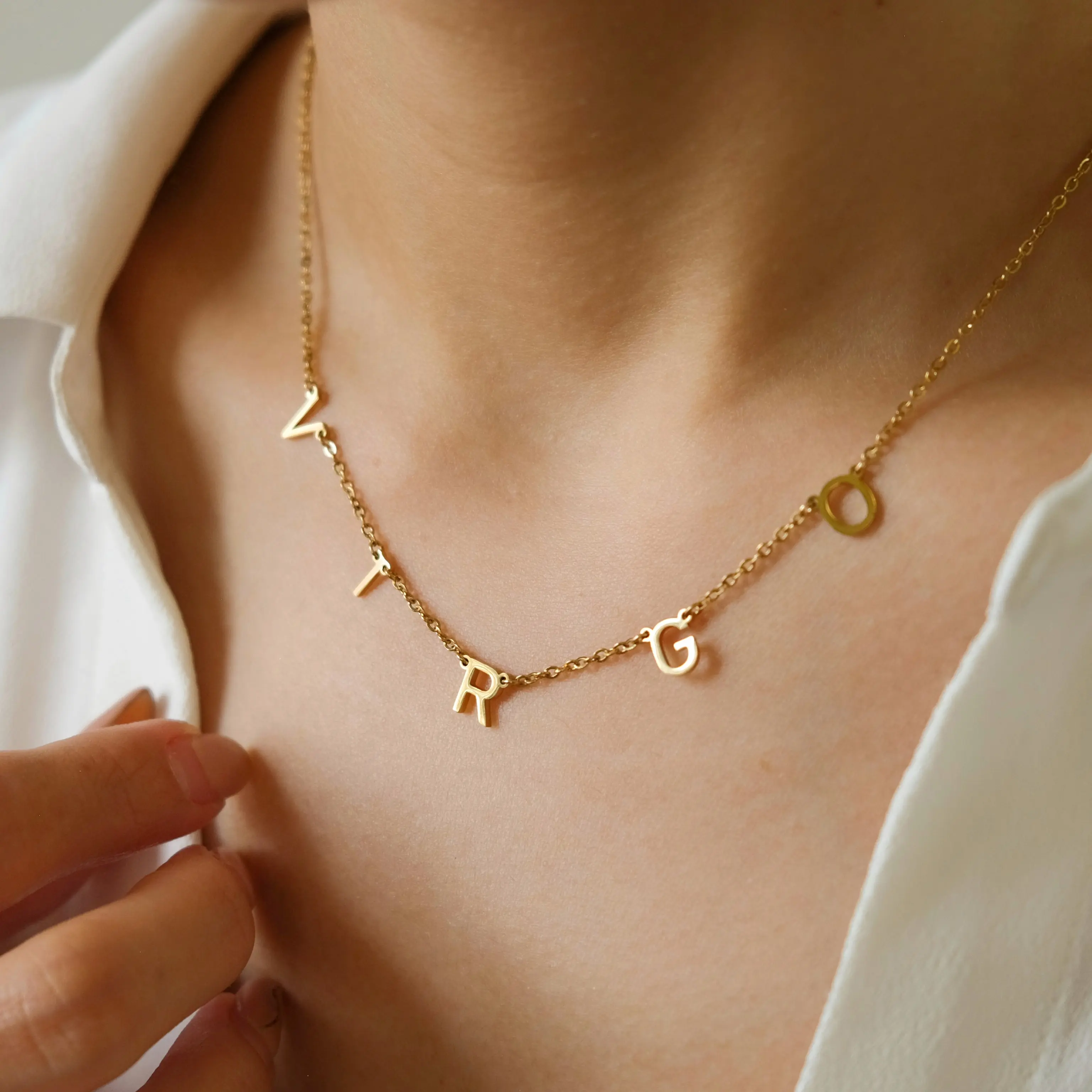 Personalized Name Initial Custom Necklace