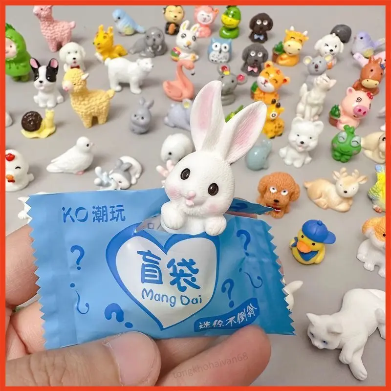 Túi kẹo charm bóc quà bất ngờ, Túi mù hình con vật và đồ ăn làm đồ chơi cute quà tặng học sinh