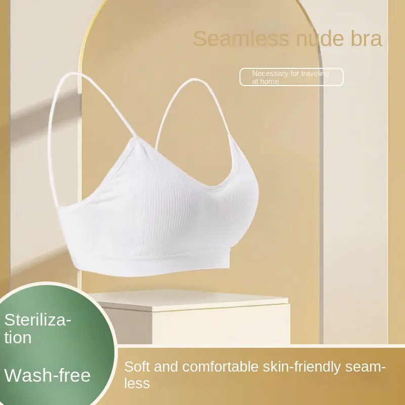 Disposable Underwear Bras Women's Panties Set Travel Disposable Br a Daily Disposable Sterilization Travel Supplies Business Trip Cotton Comfortable Day Lightweight Traditional Lady Comfort Basic panties