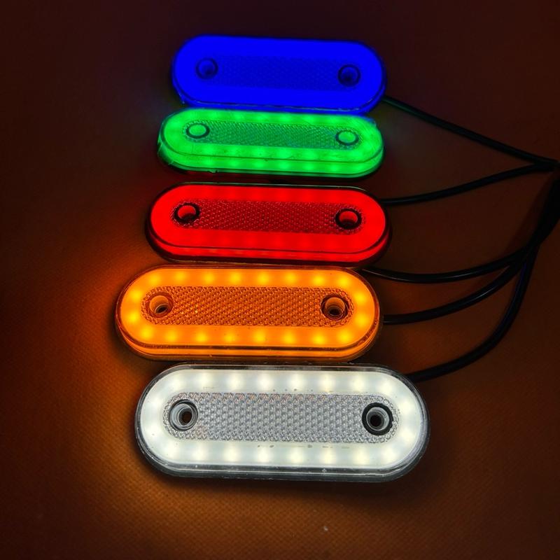 Đèn LED gắn đuổi gắn sườn ô tô xe tải dùng chung điện 12V-24V