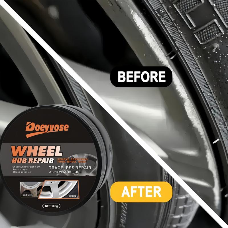Product Introduction of Car Wheel Hub Polishing Paste with Sponge, Car Wheel Hub Repair Paste, Professional Car Wheel Hub Polishing & Waxing Kit, Car Paint Care Product 7