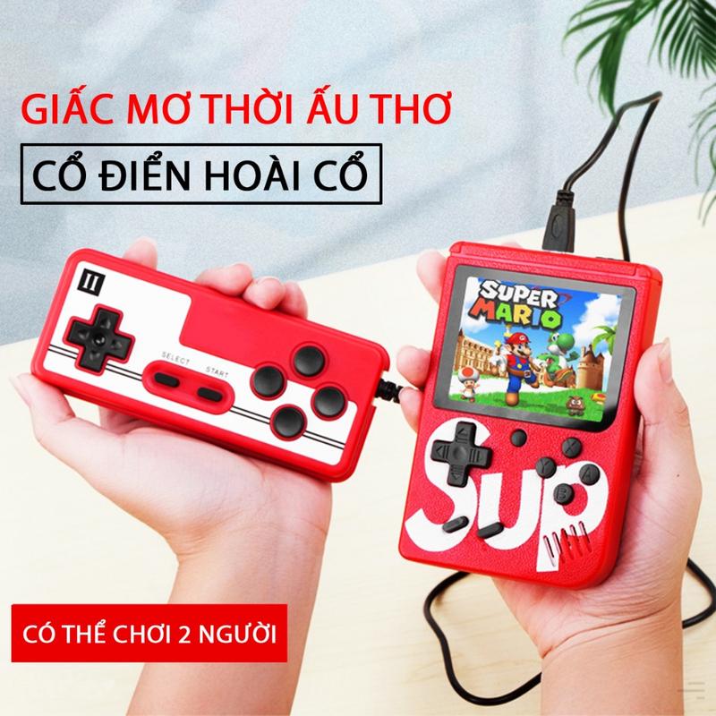 Máy chơi game cầm tay SUP 400 trò - Kết nối Tivi chơi 2 người - Máy chơi game điện tử 4 nút cao cấp tay cầm Sup
