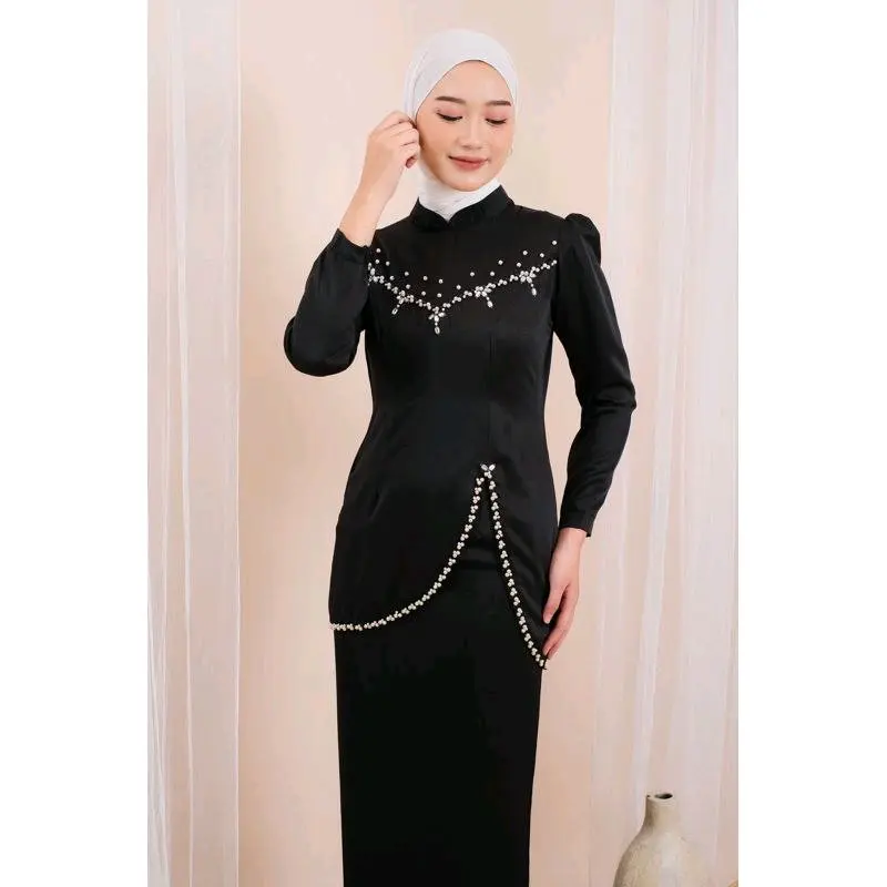 Felicia Set Baju Kurung Melayu Malaysia Terbaru Wanita Atasan Karet 5