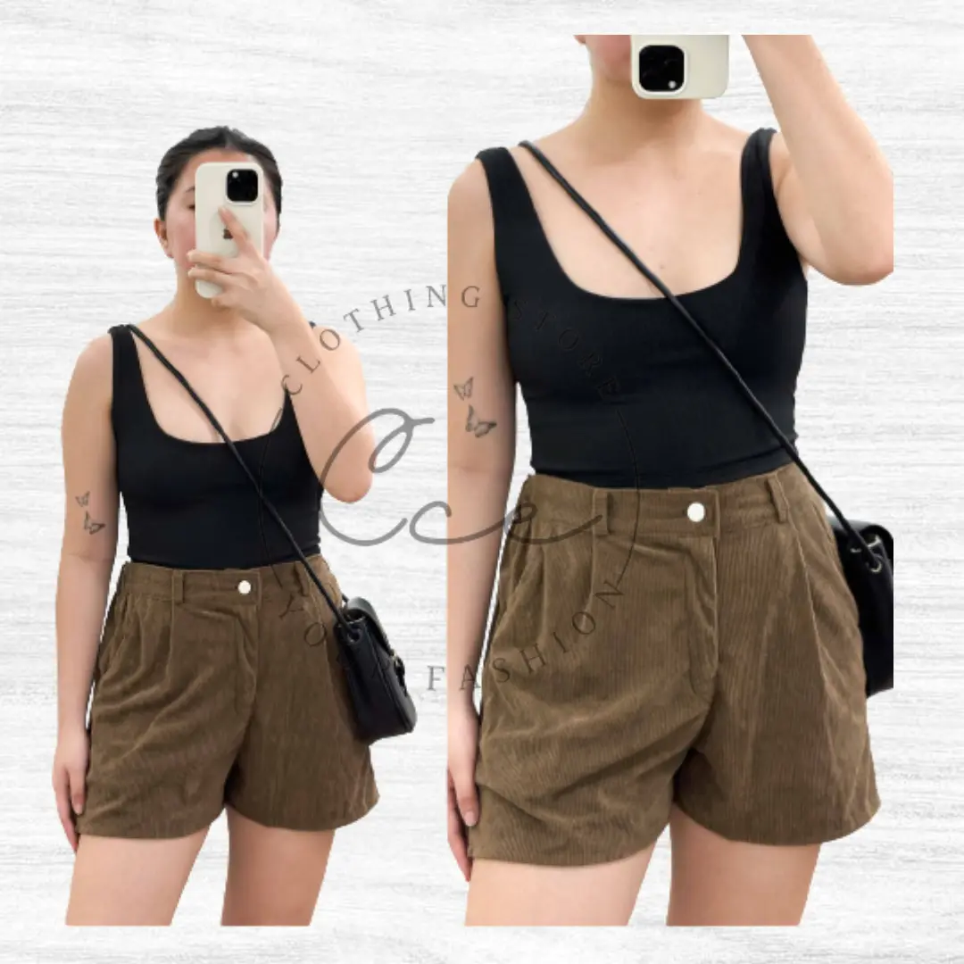 12.12 SALE Fashionable Short For Women Adult Good Quality Two Pocket with zipper & lock (S-2xl）| 24-36 waistline
